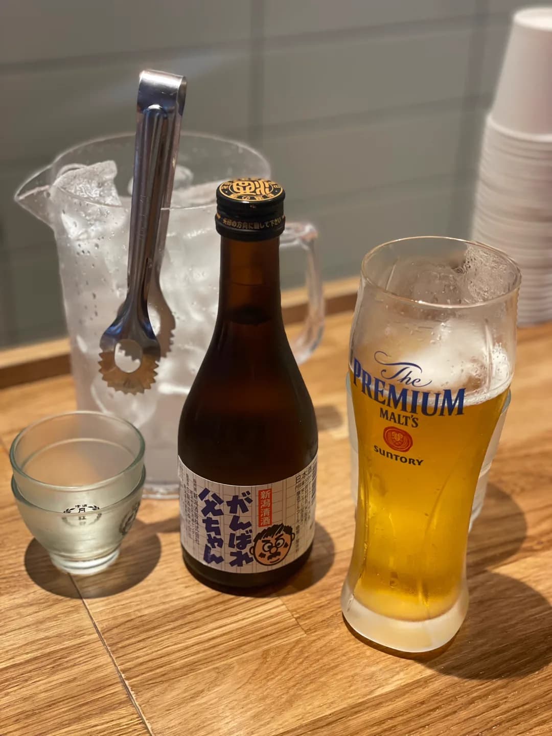 생맥주 · 사케 · 하이볼